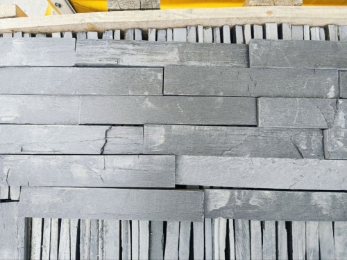 Плитка чёрная из натурального камня фасадная 30 см * 5 см, толщина 7 мм -30 мм купить в Егорьевске