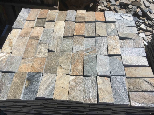 Плитка пилёная златолит Уральский для цоколя, отмостки купить в Егорьевске