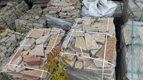 Гранитный плитняк галтованный для парковки купить в Егорьевске